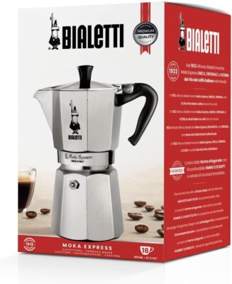 Bialetti Moka Express 18 Cup Cups Aluminium Large Stovetop Coffee Espresso Maker