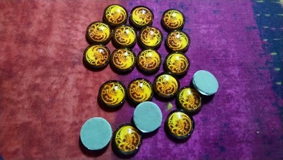 A Game of Thrones 2.0 LCG FFG Fan hergestellt Targaryen Power Tokens, 20er Set