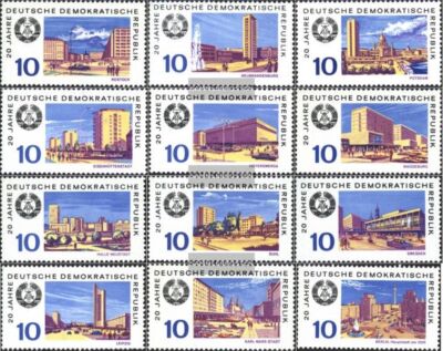 Prophila Collection DDR Briefmarken – 1495-1506, Postfrisch MNH, 1969