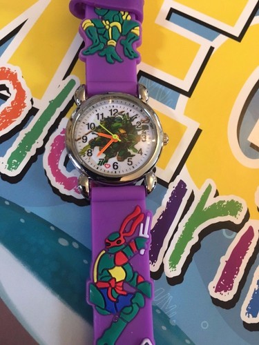 Kids Boys Girls Ninja Turtles Wristwatch Silicone Strap Wrist Watch Slim 3mm UK - Picture 15 of 26