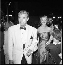 Fernando Lamas Arlene Dahl Candid Vintage Original Camera 2.25 x 2.25 Negative