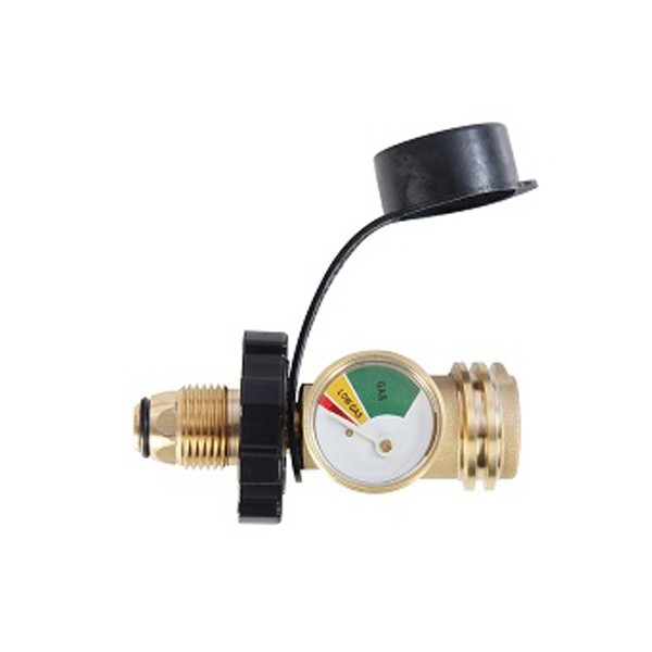 2PCS Propane Tank Gauge RV Pressure Brass Adapter Gas Level Meter Grill Indicator 2PCS Propane Tank Gauge RV Pressure Brass Adapter Gas Level Meter Grill Indicator