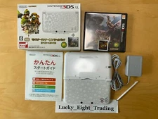 Nintendo 3DS XL LL Monster Hunter 4 Special pack Airou White Console Box [BOX]