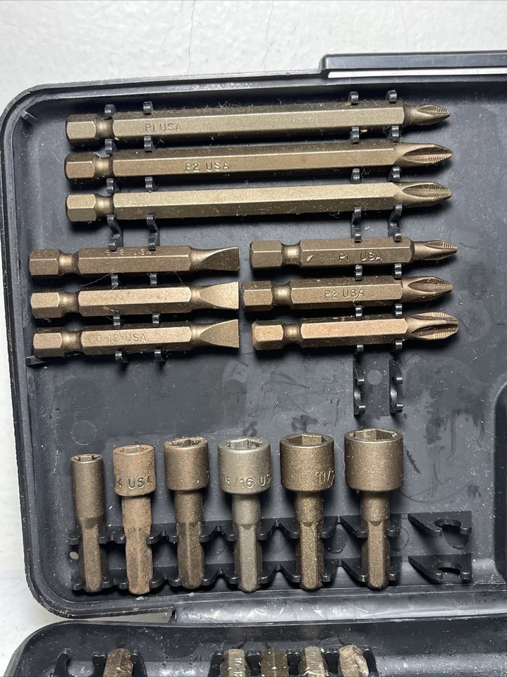 Juego de brocas artesanales vintage hechas en EE. UU. BROCAS FALTANTES Foto 3 de 4