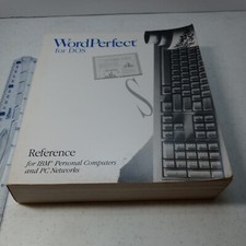 Word Perfect For DOS Reference For IBM 1989 Vintage Computer Book
