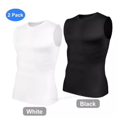 Gilet dimagranti uomo sport abbigliamento attivo top shapewear camicia compressione body shaper - Foto 24 di 36