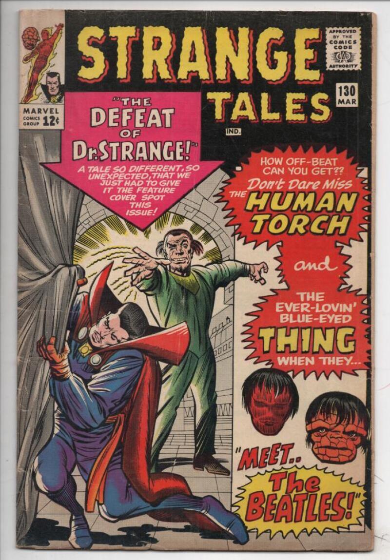 STRANGE TALES #130, FN, Dr Strange, Jack Kirby, Steve Ditko, 1965, Marvel