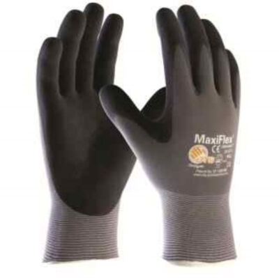 12er PACK(Paar) ATG  Nylon-Strickhandschuhe MaxiFlex  Ultimate  (34-874) 2440_12