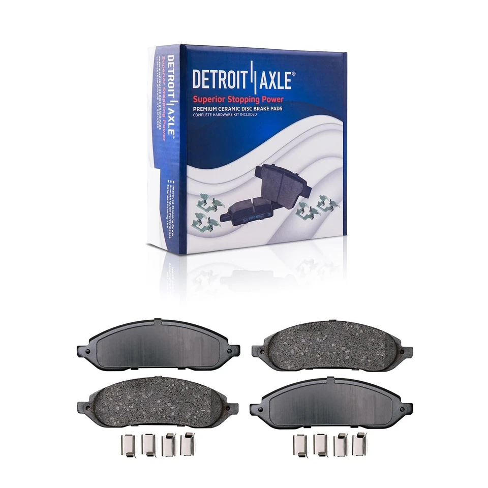 Rotores delanteros y pastillas de freno de cerámica para Ford Freestar Mercury Monterey 2004-2007 Foto 4 de 4