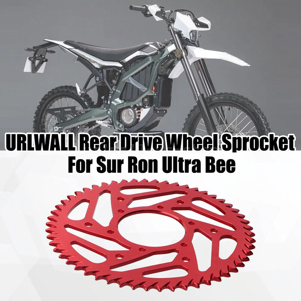 54T Motorcycle Chain Increase Racing Sprocket Aluminum Red For Sur-Ron Ultra Bee - Image 4 of 4