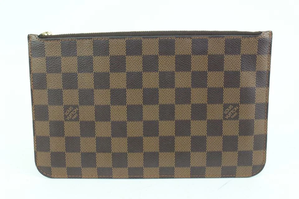 LOUIS VUITTON Damier Ebene Wristlet Pouch Clutch