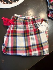 Brand New Old Navy size Large red tartan plaid pajamas