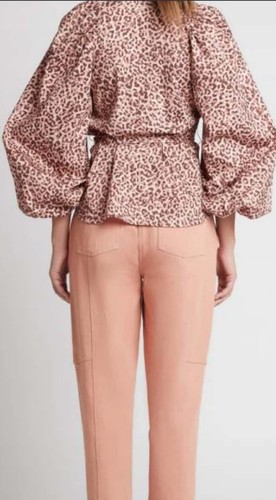 SHEIKE Instinct Animal Print Top SIZE 16 PINK Balloon Sleeves - Picture 2 of 12