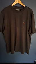 Abercrombie & Fitch Men's Premium black Tshirt Size XL BOX TSHIRT plain logo 