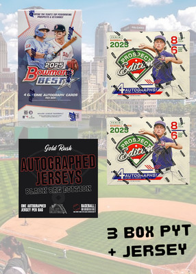 3 BOX PICK YOUR TEAM 25 BOWMAN BEST & (2) PROSPECTS + GOLD RUSH