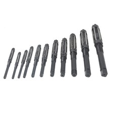 11 Piece Hand Reamer Set H4-H14, 11.75mm to 38mm w/6 Carbon Steel Blades