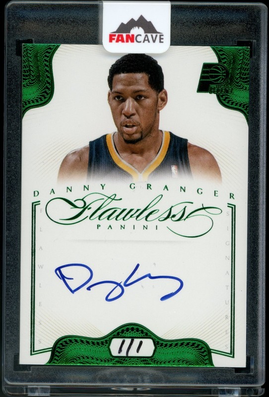 2012-13 Panini Flawless DANNY GRANGER #28 EMERALD Auto Replay 1/1 One of One