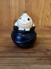 Cute Ceramic Garlic Bulb Keeper Storage Conta...