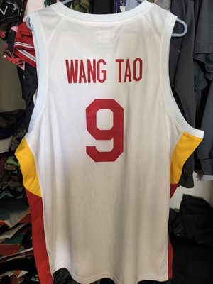 Nike team china wang tao football tribute basketball jersey XXL new rare