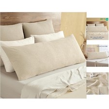 Elegant 20" x 54" Waffle Weave Pillow Cover - 100 Cotton for Ultimate Comfort