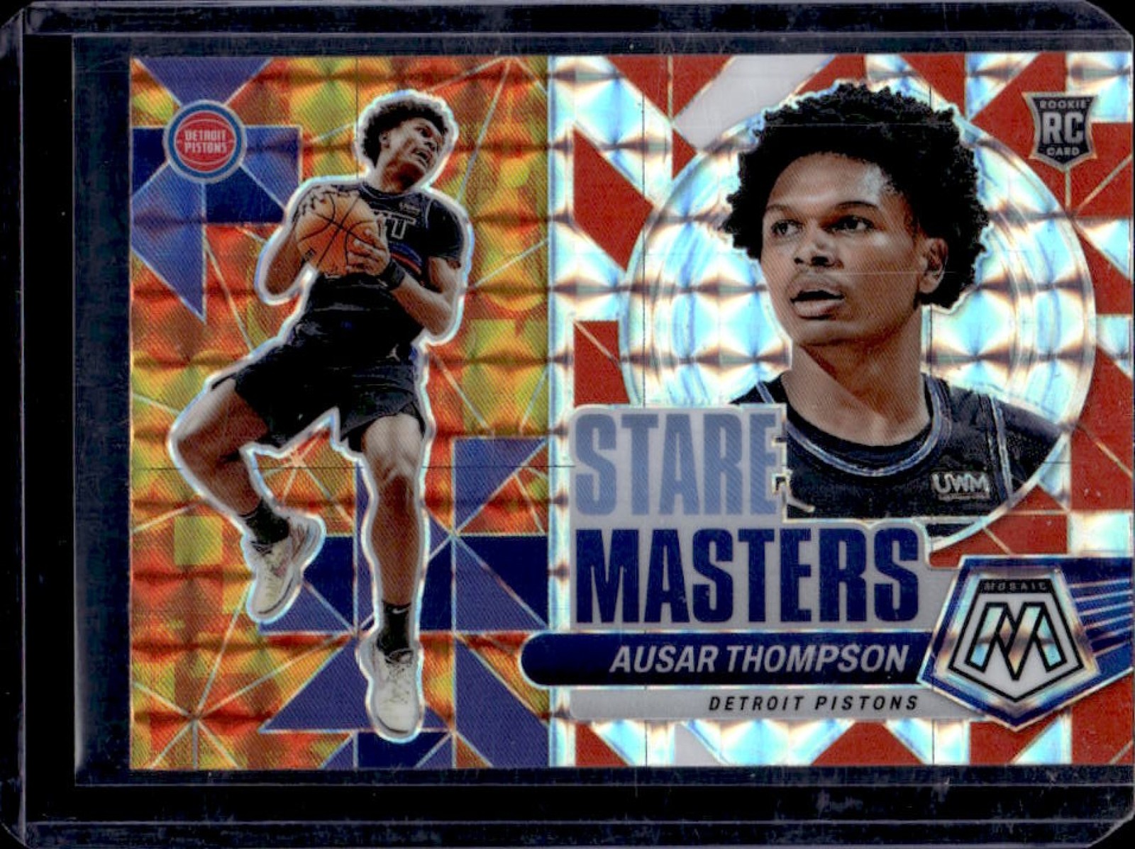 2023-24 Mosaic Ausar Thompson Stare Masters RC #2 Pistons