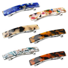 Hair Barrettes for Women, French Barrettes for Fine Thin Thick Hair, 3 Inch Acet