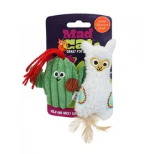 Mad Cat Lucky Llama w/Catnip  Silvervine Cat Toy
