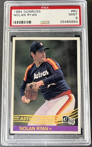 1984 Donruss #60 Nolan Ryan PSA 9 MINT HOF Houston Astros Rangers Angels Mets