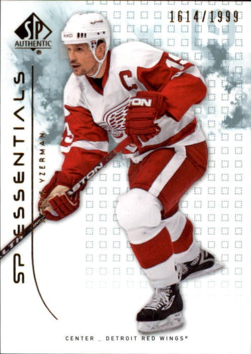 Steve Yzerman #154 Hockey Cards 2009 SP Authentic trading card — raw and PSA graded price guide