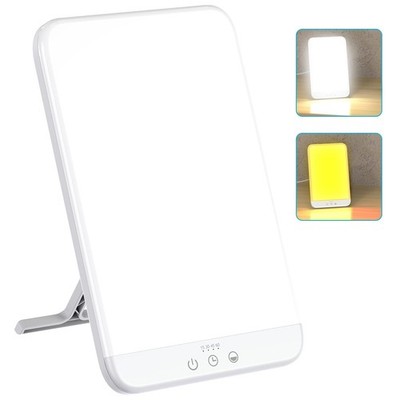 Light Therapy Lamp, Ultra-Thin UV-Free 10000 Lux Therapy Light, Timer Functio...