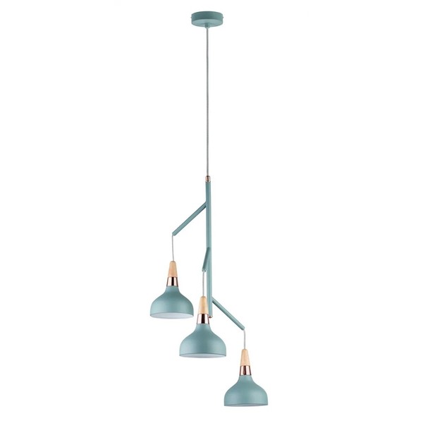 Paulmann Pendelleuchte Juna SoftgrüN/Kupfer/Holz Max. 3 X 20W E14 Lampe KüRzbar-image