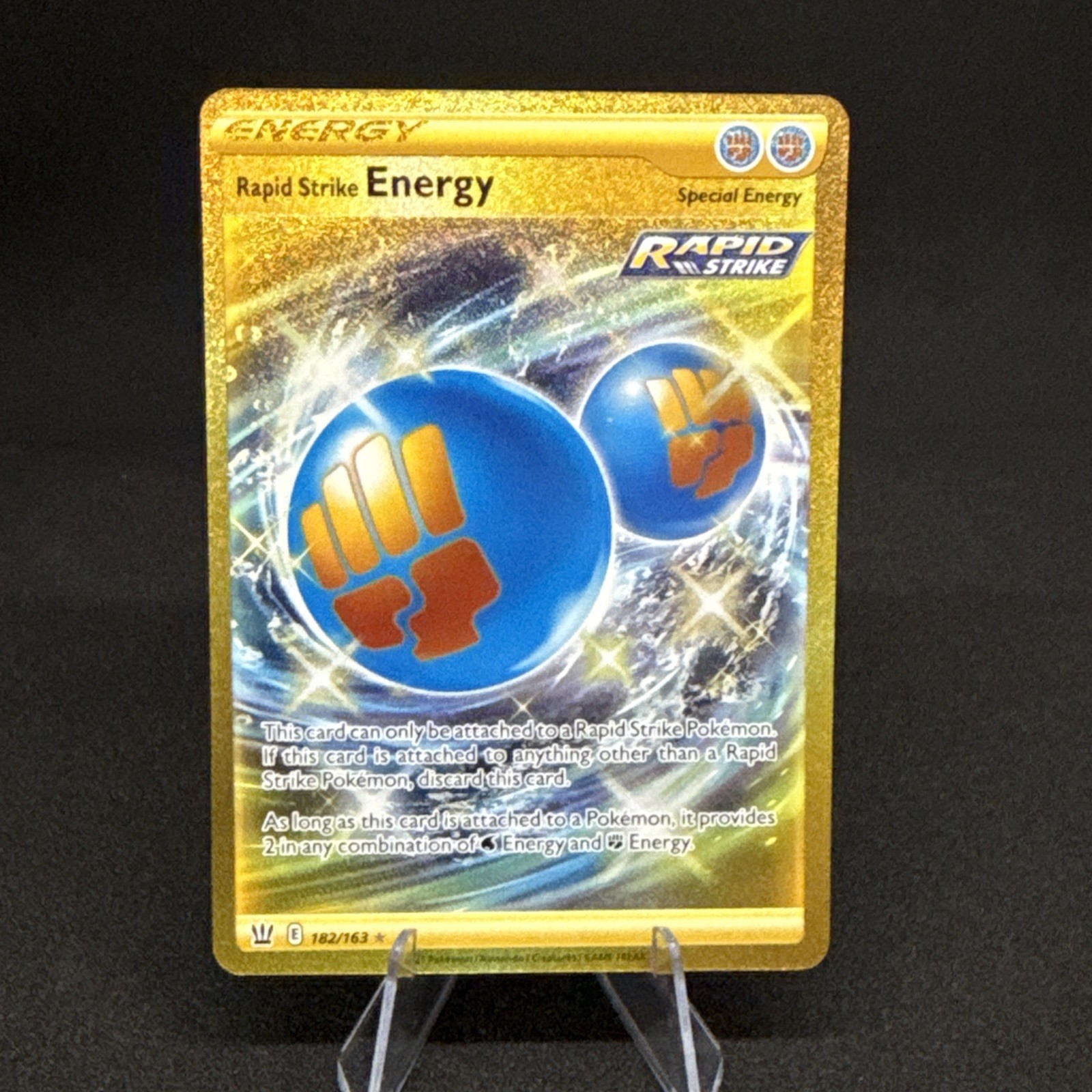 Rapid Strike Energy (Secret) 182/163 SWSH05: Battle Styles NM Full 11764
