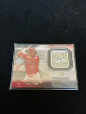 2021  Topps 70th Anniversary Manufactured Logo Patches Mike Trout #70LP-MT