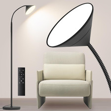 Super Bright 76" LED Floor Lamp with Remote, Dimmable  Color Adjustable