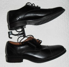 George Men's Branford Oxford Black Faux-Leather Dress Shoes Size 10.5 NEW