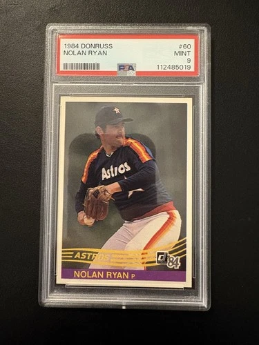 1984 Donruss Nolan Ryan Houston Astros #60 Baseball Card PSA 9