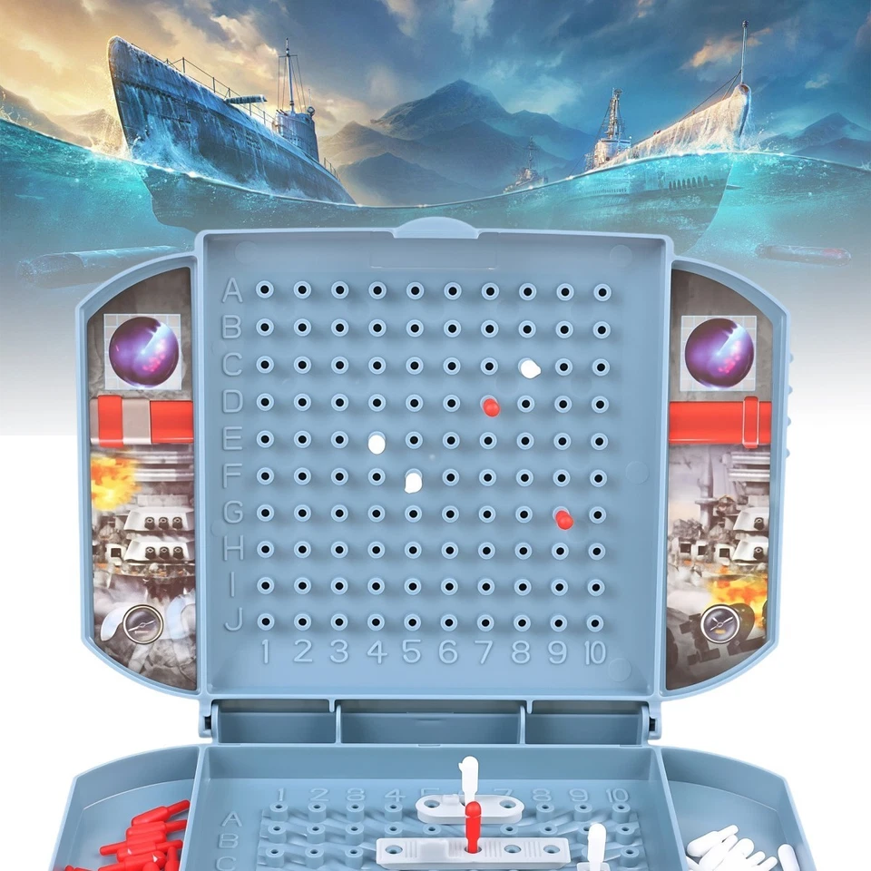 Battleship The Classic Naval Combat Strategy Board Games Board Two-player Board - Image 4 of 4