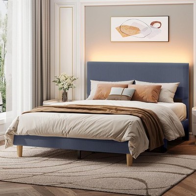 Queen Bed Frame with Headboard,Platform Queen Size Bed Frame