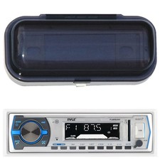 Pyle PLMRB29W Marine In-Dash AM FM Radio MP3 USB SD AUX iPod Receiver Cover
