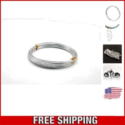 Durable Silver 12 Gauge Aluminum Wire for Creative DIY Crafts & Model Making
