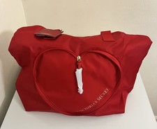 Victoria  s Secret Valentine's Day Red HEART PACKABLE Beach Tote Shoulder Bag