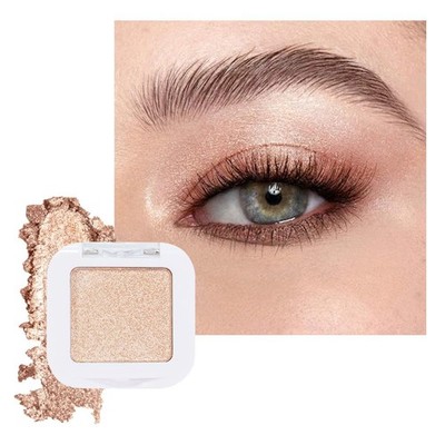 evpct Single Eyeshadow Palette Iced Latte Shimmer Glitter Makeup High Pigment