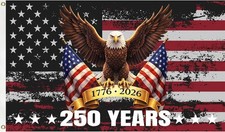 250th Anniversary USA Flag 3x5 ft - 1776-2026 USA 250 Flag Double-Sided 250 Year