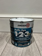 Image of Zinsser Bulls Eye 1-2-3 Water Based Primer Sealer Stain Killer Paint 2.5L
