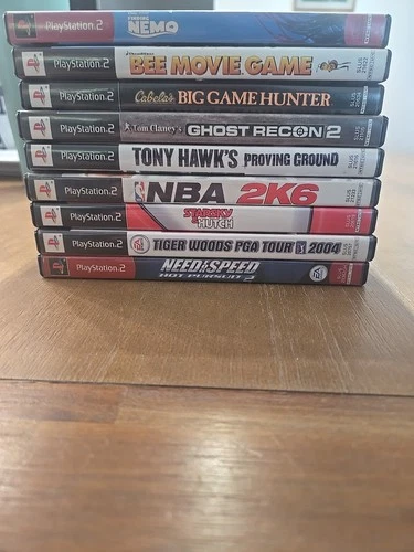 Ps2 Playstation 2 Games Lot 9 Games Tony Hawk, Tom Clancy, Some Have No Manual