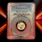 DDO/DDR! PCGS MS65FB 1947 D Roosevelt Dime 90% Silver Boston Collection US Mint