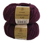 Rowan Scottish Tweed 4 Ply Yarn 2 Skein Bundle 100% Wool SH 013 Cherry Vintage