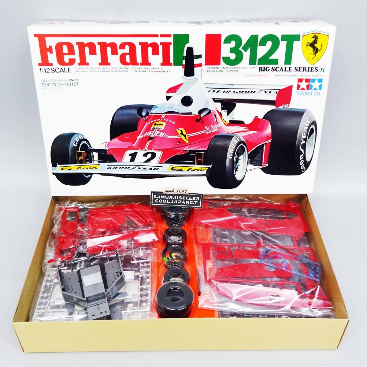 Tamiya 1/12 Ferrari 312T Big Scale Series F1 Vintage Plastic model Tamiya 1/12 Ferrari 312T Big Scale Series F1 Vintage Plastic model
