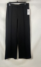 Nine West Jeans Women's Black Wide Leg Work Dress Pants Size 10/30 NWT