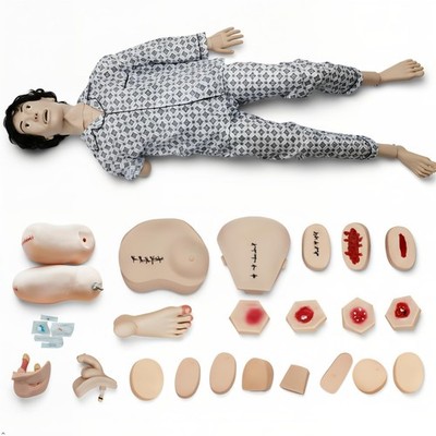 PreAsion Trauma Nursing Manikin , Patient Care Medical Manikin Training 5.74ft